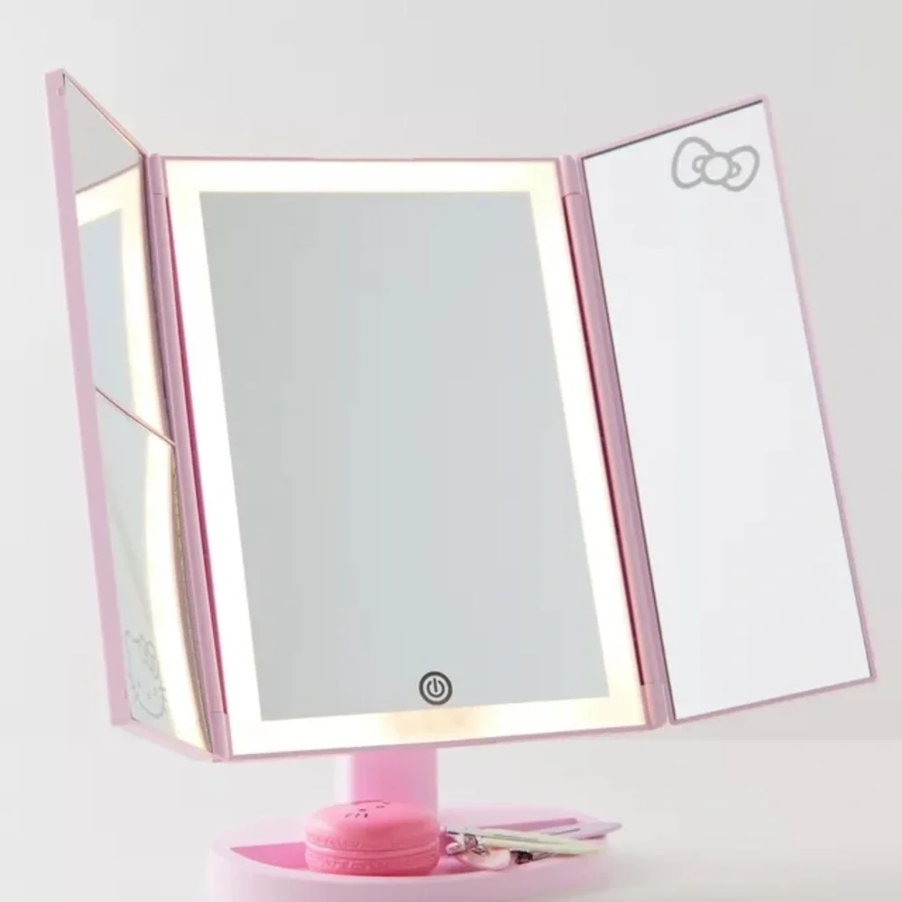 Hello Kitty Pink Touch Trifold 2.0 LED Vanity Makeup Mirror